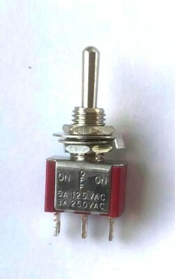 Miniatur Kippschalter SPDT Ein-Aus-Ein (im Momentan) für Weichen- und Weichenmotoren
