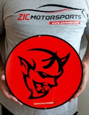 Dodge Demon Red And Black Steel Sign