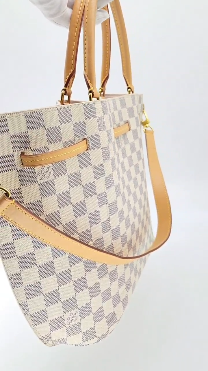 Louis Vuitton Girolata Damier Azur Canvas shoulder bag w/COA