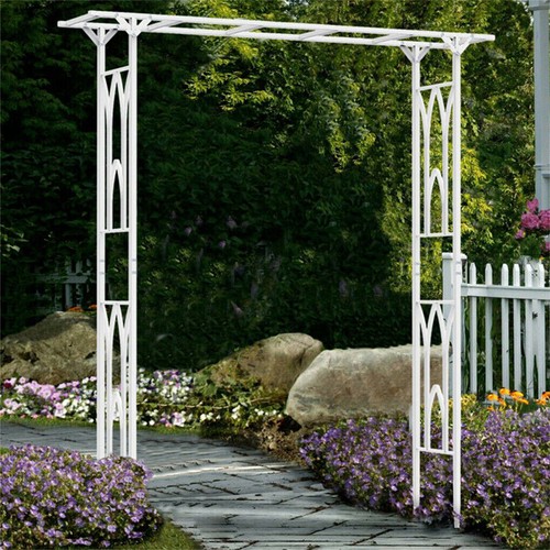 Metal Garden Heavy-Duty Arch Arbor Trellis Archway for wedding Climbing Plants - Picture 11 of 14