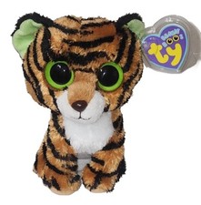 Ty Beanie Boos 2013 STRIPES the Tiger (Sold Eyes - Purple Tags) 6" MWMTs