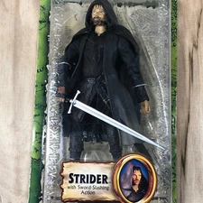 Lord Of The Rings Strider Action Figure With Sword ToyBiz Battle Attack
