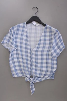 ✅ Springfield Karobluse Classic Bluse für Damen Gr. 42, L kariert Kurzarm blau ✅ - Bild 1 von 4