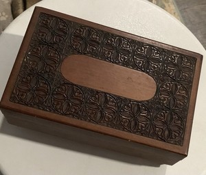 Vintage Reuge Swiss Cylinder Music Box in Carved Wooden Case