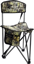 Tripod Hunting Chair with Backrest, Portable Hunting Stool Supports 250 LBS, Fol