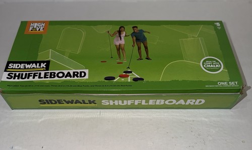 Rare High Five Shuffleboard Outdoor Game Set Outdoor Backyard Game Set Lawn
