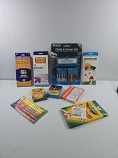 School Supplies Lot 9 Items Crayola Bazic Pencils Crayons Chalk Set