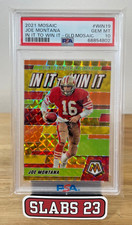 2021 Mosaic Joe Montana In It To Win It Gold Mosaic /10 PSA 10 HOF 49ers