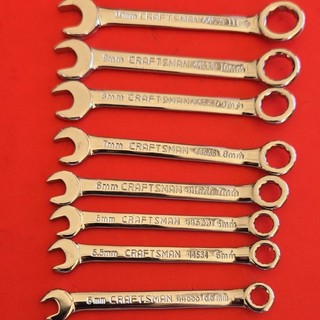 Craftsman 9 43443 Metric Ignition Combination Wrench Set 10pc 4mm 11mm