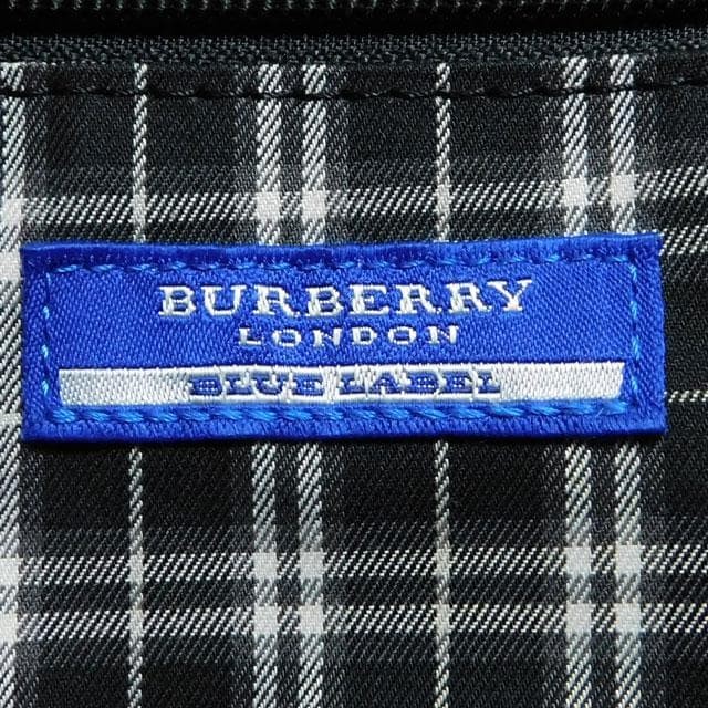 Burberry Blue Label Tote Bag Black Nylon Leather Shoulder Bag Japan Made New thumbnail 19