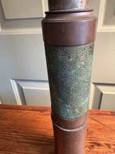 Antique Brass Spyglass Telescope 2 Draw Telescope 15” to 33”