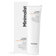 Minimalist Invisible Sunscreen Gel Spf 40 For Glowing Skin 50gm