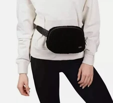 Lole Unisex Fleece Belt Bag, Black