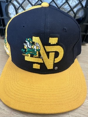 Vintage Notre Dame Fighting Irish Hat Cap Snap Back Script Sports