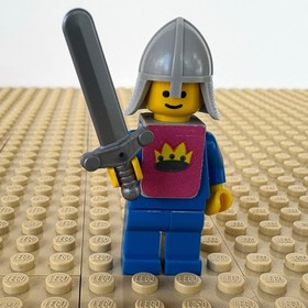 LEGO Castle, Classic: Blue Knight, SWORD, cas082s, 375, YELLOW CASTLE, 1978
