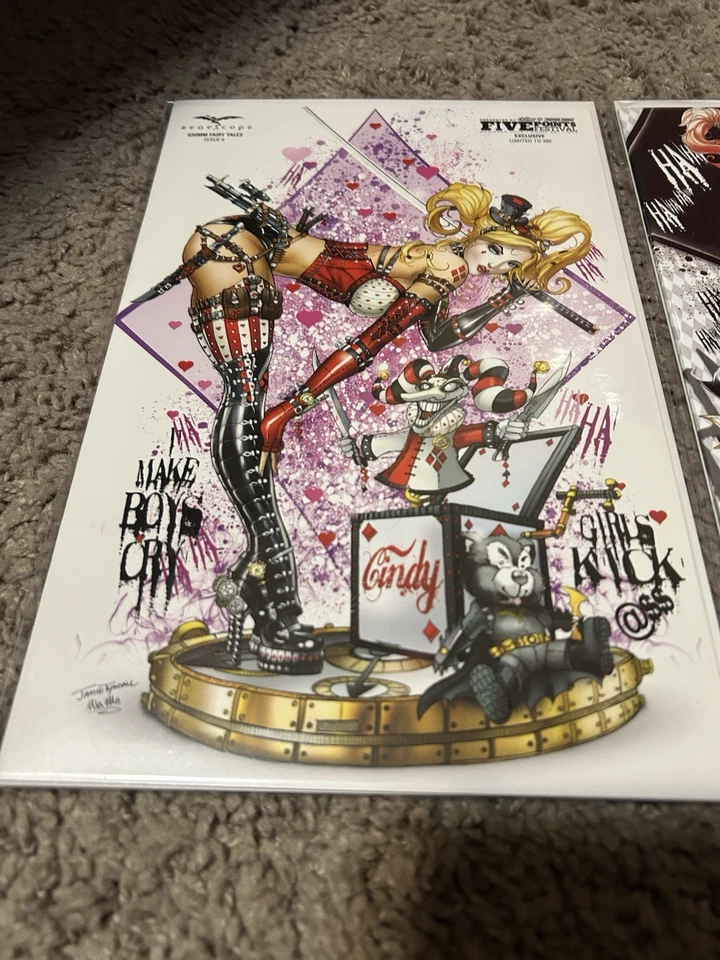 Juegos con disfraces White Widow Firmado Jamie Tyndall Harley Quinn y Zenescope Harley Quinn Foto 2 de 4