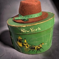 Salesman Sample Dobbs Fifth Avenue Vintage Fedora Hat With Original Box New York