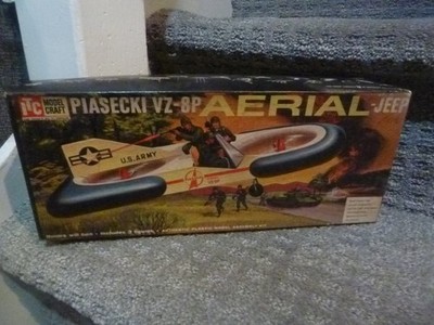 1/35 ITC Piasecki VZ-8P AERIAL JEEP Hover Craft Plastic Model Kit 3674-98 RARE
