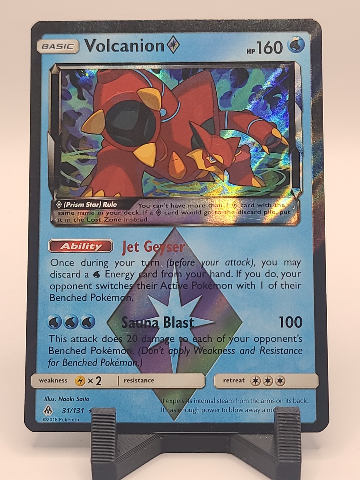 Pokémon 2018 Forbidden Light - Volcanion 31/131 - Holo Rare - Near Mint