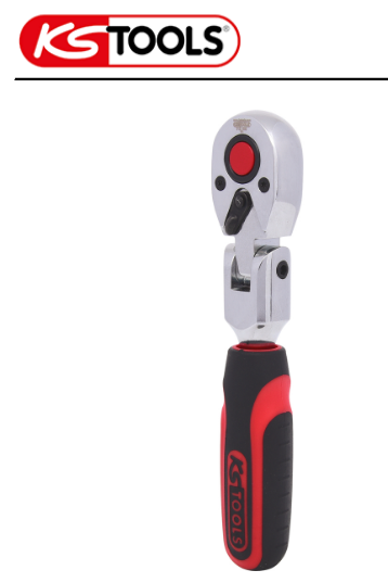 "Ks Tools 1/4\" Chromeplus Gelenk-Umschaltknarre, 72 Zahn , Ratsche"-image