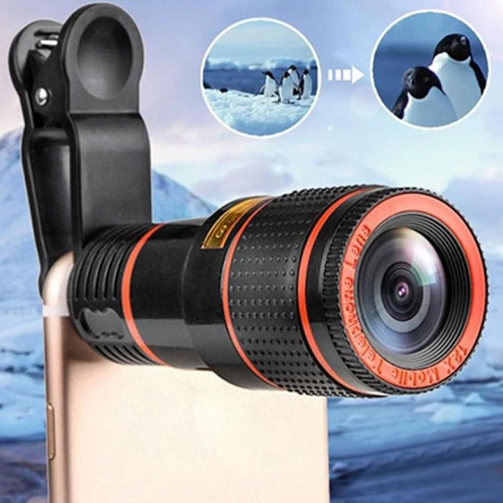 Lente Universal Zoom Óptico De 8x Telescópio Para Celular - Negócio de