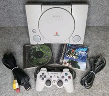 Sony PlayStation 1 PS1 Console SCPH-5501 Bundle 2 Games 1 Controller Tested