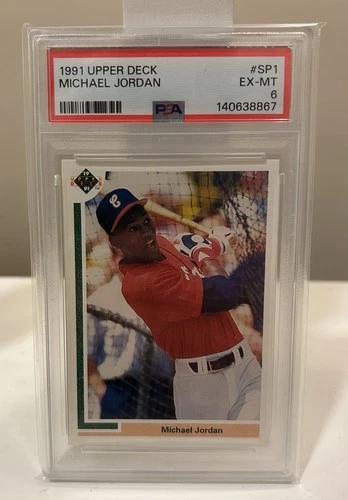 1991 Upper Deck Michael Jordan SP1 Rookie RC Baseball PSA 6 Centered Just Graded