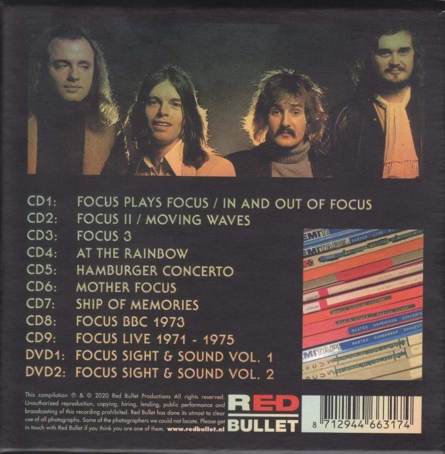 FOCUS - 50 Years - Anthology 1970-1976 (9 CD + 2 DVD Box-Set) !!! - Bild 2 von 2