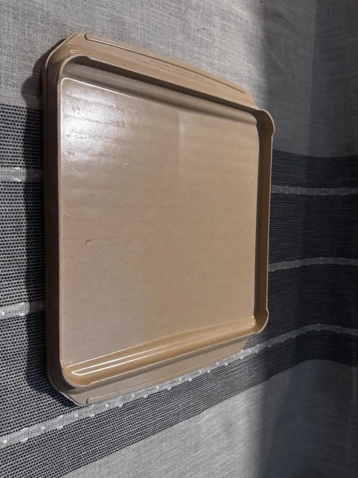 Bandeja de asador de carne de tocino reversible vintage LITTONWARE 39437 uso en microondas Foto 4 de 4