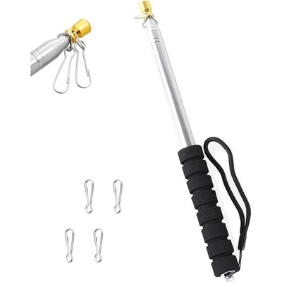 Fahnenmast, Teleskop, Edelstahl, handgefertigt, Camping, Festival, 2,5 m