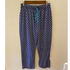 Vineyard Vines Boys Pajama Pants Size 16 Blue Whale Print Lounge Pants EUC