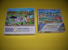 Lot of 2 Jigsaw Puzzles - 1000 Pieces - Master Pieces