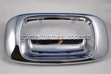 fits Chevy GMC Tailgate Handle Bezel Trim Rear Gate Tailgate Handle Chrome ABS