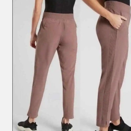 ATHLETA Brooklyn Ankle Pant in Mineral Brown High Rise Size 26 Plus - Picture 4 of 8
