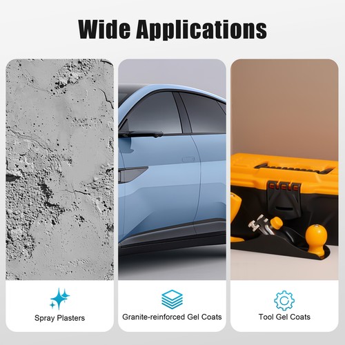 SALE Gel Coat Spray Gun Gelcoat Dump Resin handheld Sprayer W/ Spray Nozzles/Cup - Picture 6 of 24