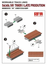 Rye Field RM-5017 1/35 Workable Tracks for Tiger I Late Production