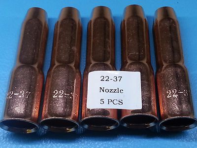 5pc X 22-94.9cmMIG Düse Passend Tweco 2 4 Lincoln 200A 400A Welder Schnell Ship