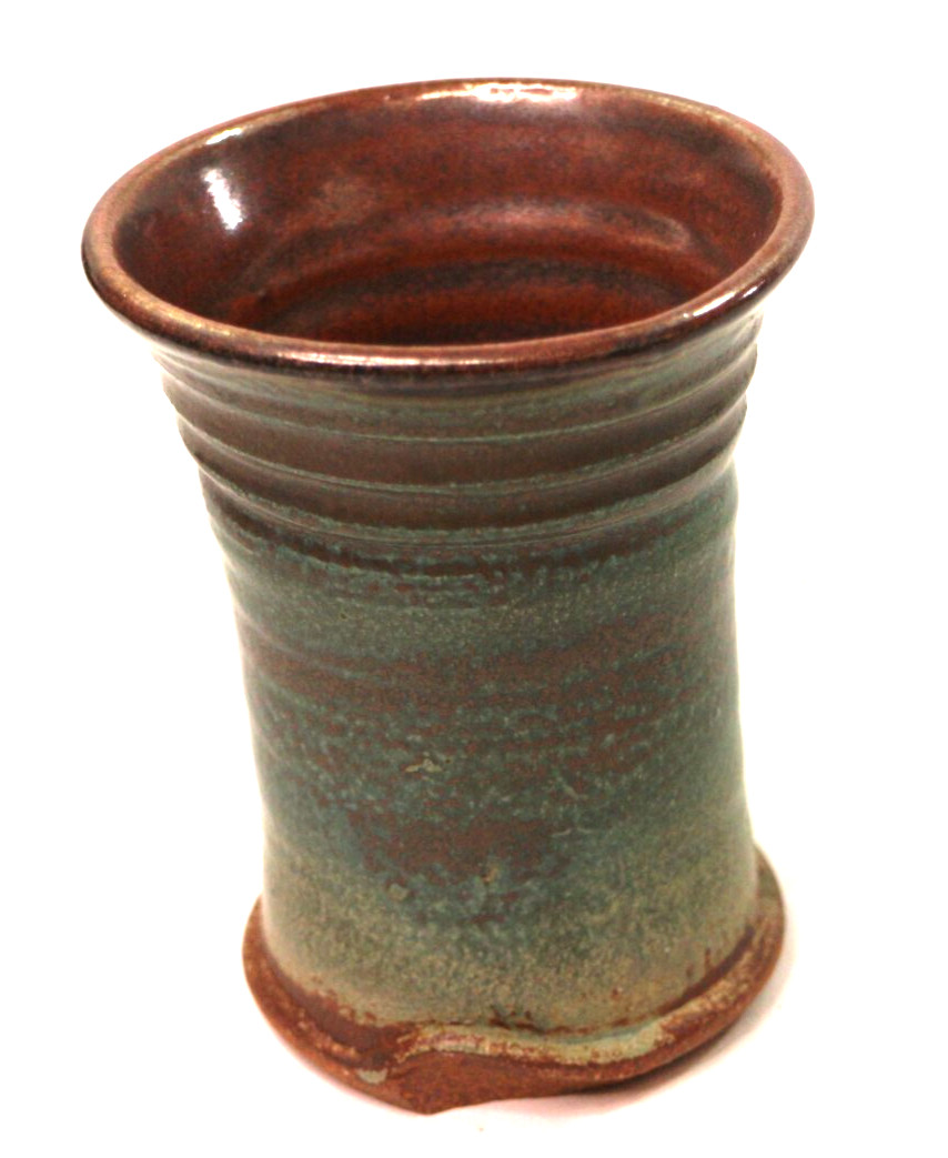 Handmade Artisan Thrown Art Pottery Stoneware Pottery Vase 5"