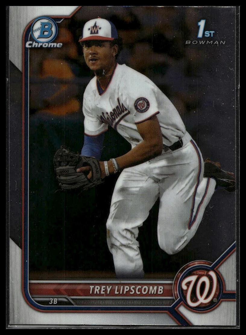 2022 Bowman Draft #BDC-197 Trey Lipscomb Chrome 1st Bowman