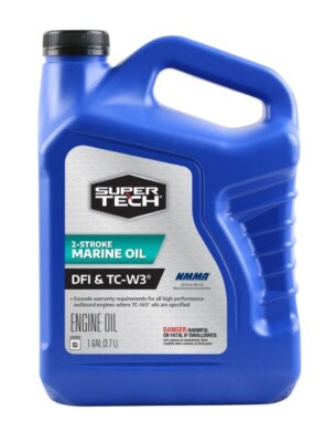 Super Tech TC-W3 Outboard 2 Cycle Engine Oil, 1 Gallon