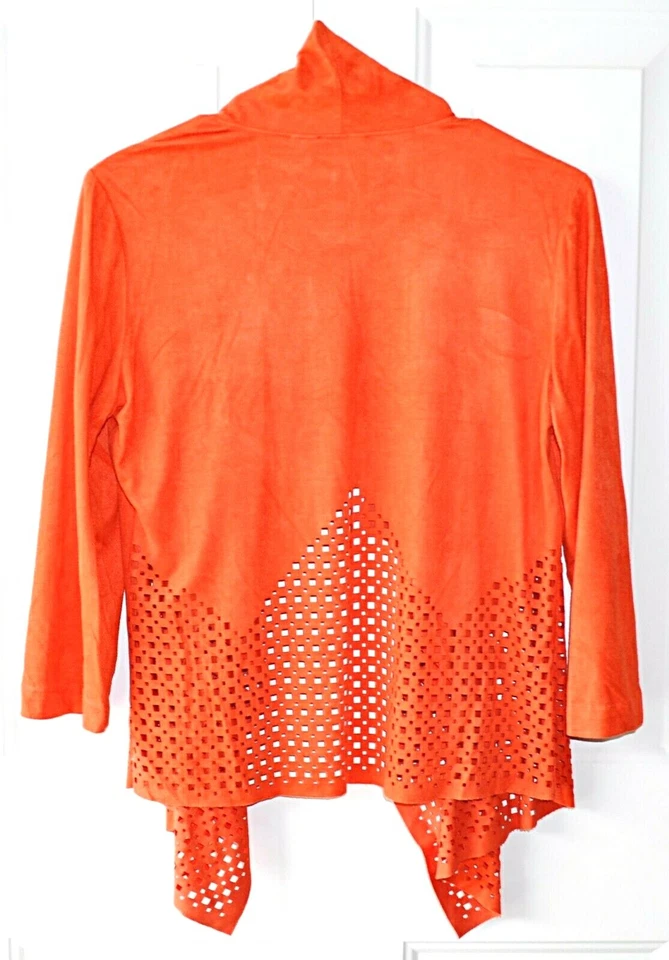 Top Chicos Travelers Talla 0 (S) Naranja Imitación Gamuza Corte Láser Frontal Abierto Foto 4 de 4