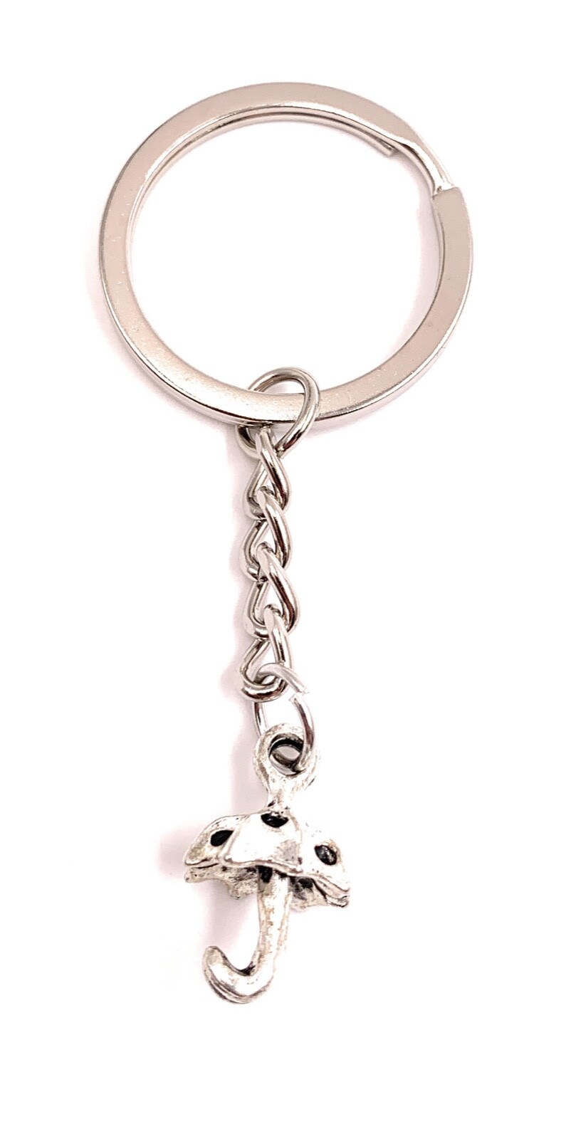 Llavero Paraguas Pequeño Paraguas Plata Metal Colgante Encanto