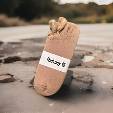 VTG Footjoy Socks Women's 9-11 NOS Brown Low Cut Roll Top Golf Acrylic 80's