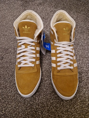 Adidas Originals Top Ten Hi Sleek Trainers Mustard Womens G42106 UK6.5 EU40 US8 - Picture 2 of 9