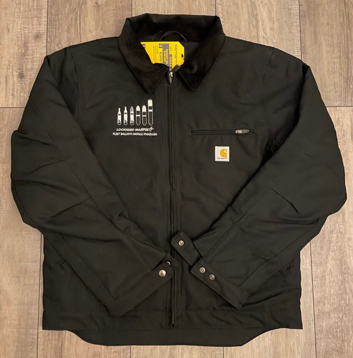 Lockheed Martin ICBM Black Carhartt Duck Detroit Jacket (ALL Lockheed Martin ICBM Black Carhartt Duck Detroit Jacket (ALL