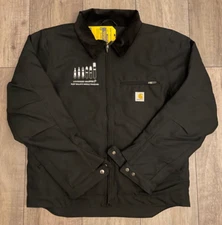 Lockheed Martin ICBM Black Carhartt Duck Detroit Jacket (ALL SIZES AVAILABLE✅)