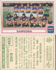 PANINI FOOTBALLERS 1978/79 * STICKER FIGURE N.453* SAMPDORIA *NEW