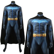 2025 Batman Jumpsuit Cosplay Bodysuit Cloak Costume Adult Kids Halloween Party