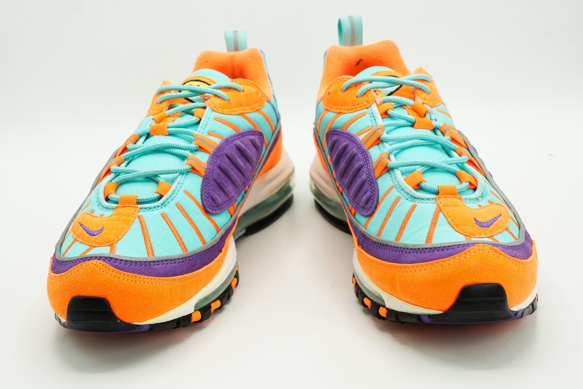 NIKE AIR MAX 98 USED SIZE 9 CONE TOUR YELLOW HYPER GRAPE NIKE AIR MAX 98 USED SIZE 9 CONE TOUR YELLOW HYPER GRAPE