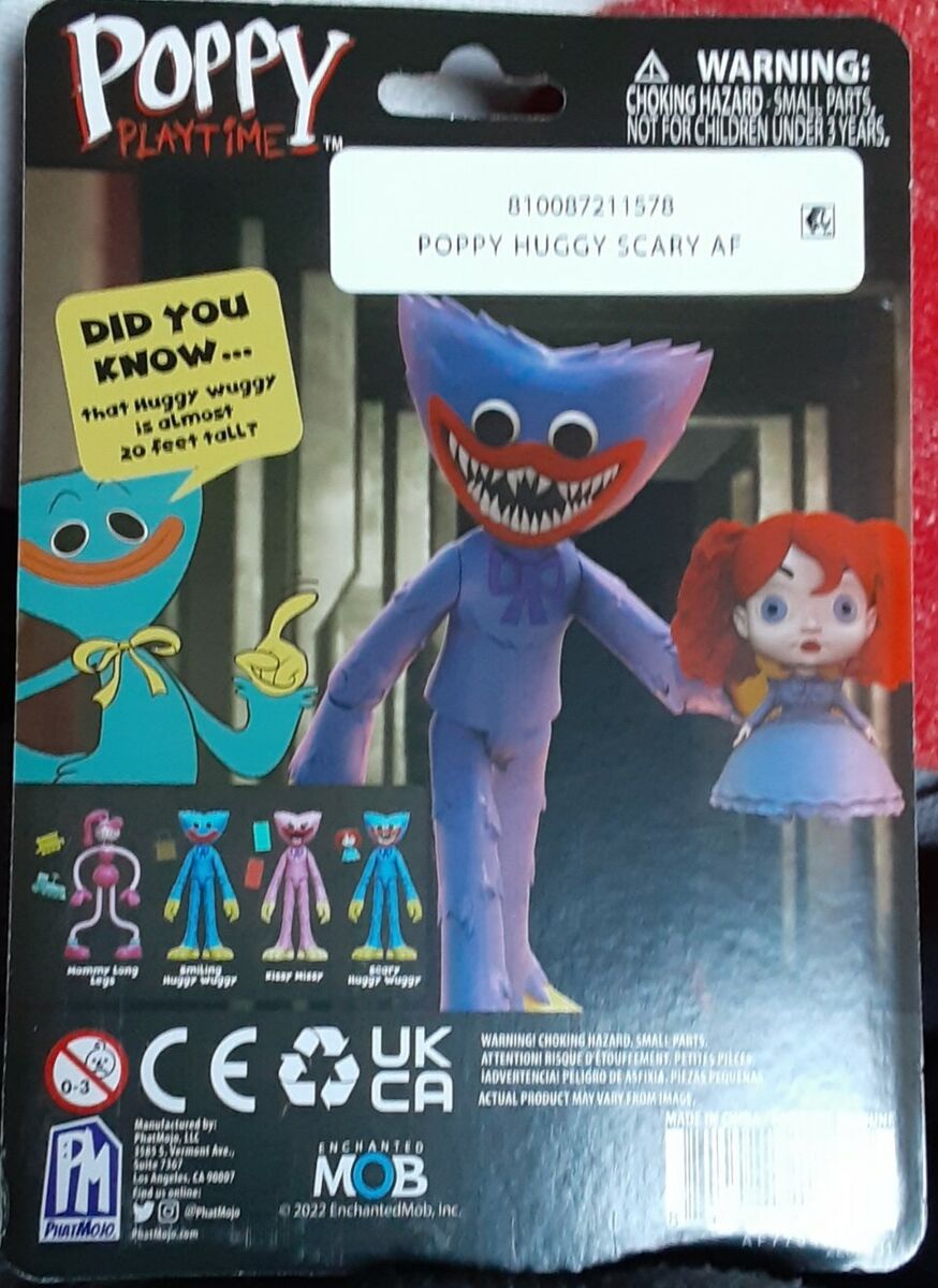 Poppy Playtime Scary AF Huggy Wuggy 5 Tall Posable Action Figure, Series 1  new